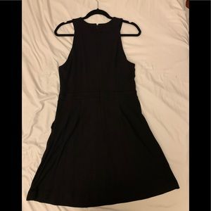 NWOT Loft Black Skater Dress